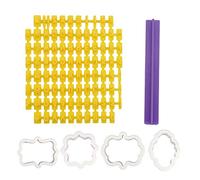 Lot de 94 tampons à biscuits et de 4 emporte-pièces en forme de lettres de l'alphabet et de chiffres