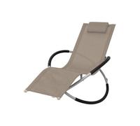 vidaXL Bain de soleil Géométrique Acier Taupe