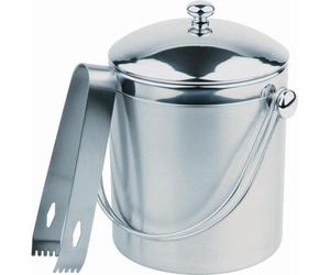 Lot de bacs à glaçons en acier à double paroi - Avec couvercle et bâtonnet - Capacité : 45 glaçons - Dimensions : 135 x 15 cm - Hauteur : 17 cm - Capacité : 1 litre - Bac à glaçons à double paroi avec