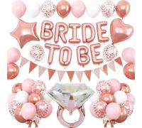 Lot de ballons, thème élégant or rose, kit de décoration complet, CY393bride, lot de ballons
