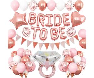 Lot de ballons, thème élégant or rose, kit de décoration complet, CY393bride, lot de ballons