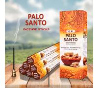 Lot de bâtonnets d'encens Palo Santo, Sauge blanche - 20 pièces petite boîte | Parfum à base de plantes, sans plumes | Parfums assortis pour attirer la prospérité, la relaxation, la positivité et un s