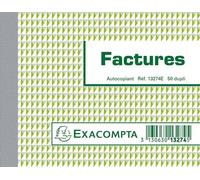 Lot de blocs de reçus, 40 pièces, 50 feuilles par bloc, dimensions 105 x 135 mm