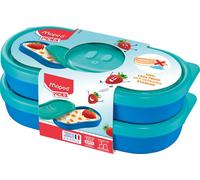 Maped- Concept Kids Boîte à goûter, 870903, Bleu, 2X 150 ML