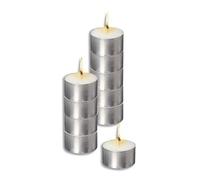 Lot de bougies chauffe-plat culture club avec socle metal 10 unites