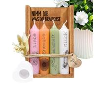 Lot de bougies pour femme Décoration de la maison avec rangement de | Set de bougies originales pour salon, bureau, entrée, anniversaire, fête des mères