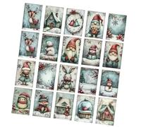 Lot de cartes postales d'hiver, 10,2 x 15,2 cm, collection d'impressions artistiques nostalgiques, motifs thématiques pour et familles, collection d'impressions d'art vintage authentiques