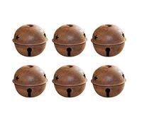Lot de clochettes pour décoration de Noël - 40 mm - Rouille - DIY - Décoration de Noël
