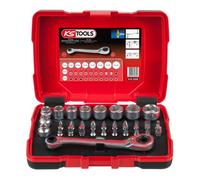 Lot de coffrets de douilles traversantes 1/4 - 3/8" - 1/2" KSTOOLS - 922.0648"