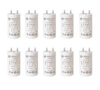 Lot de Condensateurs 2,5 uF pour réparation de volet roulant SOMFY, SIMU. Condensateur cylindriques à 2 cosses Faston 2,8 spécial remplacement pour moteur 6nm de volet. (10)