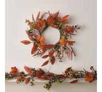 Lot de Couronne et Guirlande d'Automne Classique
