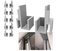 LOT DE DE GUIDES POUR PORTE DE PLACARD COULISSANTE | AVANT & ARRIERE | 4G10 + 4D10 | REMPLACEMENT COMPATIBLE AVEC RAILS FORM OPTIMUM BRICO DÉPÔT LEROY MERLIN CASTORAMA MR BRICOLAGE ETC… (6 PAIRES)