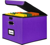 Lot de deux boîtes de rangement avec couvercle, 1 paquet, vendues par paire, boîtes de rangement en tissu en option, boîtes de rangement, adaptées à la maison et au bureau, 38 x 32 x 27,5 cm, vendues 