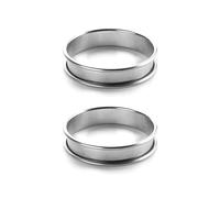 Lot de deux cercles à tartelette rond 8cm Lacor