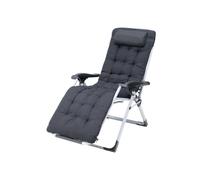 Lot de deux chaises longues de jardin anthracite Olbia Garden Point