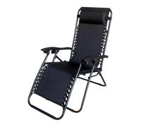 Lot de deux chaises longues Enna Garden Point noir
