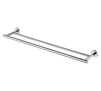 Lot de deux crochets porte-serviettes, acier inoxydable, 75 cm, fixation murale, finition polie, A2001S75