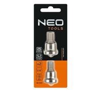 Lot de deux embouts de visseuse placo 1/4 NEO TOOLS 06-040