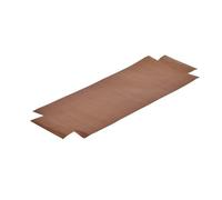 Lot de deux feuilles de cuisson pour moule rectangulaire en inox perforé Air Sys