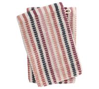 Lot de deux gants de toilette 16x21 cm pur coton collection BREEZE rose