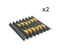 Lot de deux plaques dents de loups 30 cm Mathon