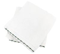 Lot de deux serviettes invité 33x50 cm pur coton collection ORLA avec picueta vert