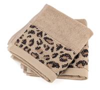 Lot de deux serviettes invités 33x50 cm pur coton collection WILD II jaune