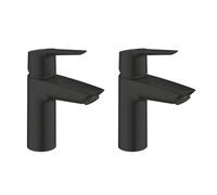 Lot de deux START Mitigeur lavabo taille S, noir mat (235512432-GroheBlackDuo)