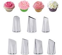 Lot de douilles à douille pétale pour tuyauterie, douilles de pâtisserie en forme de rose, embouts de glaçage, outils de cuisson pour gâteaux, cupcakes