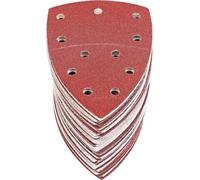 Lot de feuilles de papier abrasif pour ponceuses delta - 60 pièces - ruban adhésif - différents grains (P40-P240)