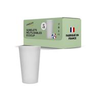 Lot de Gobelets Réutilisables Givré ECOCUP 30cl -150 Lavages au Lave Vaisselle - Verre Bière Réutilisable en P1050cl