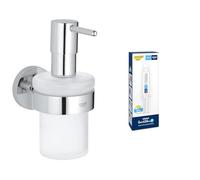 Lot de GROHE QuickFix Start Distributeur de Savon, Chromé, 41195000 + Kit Colle QuickGlue A1, 41127000
