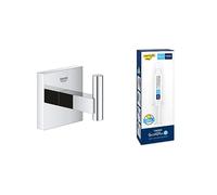 Lot de GROHE Start Cube Patère Murale pour Salle de bain, Métal, Chromé, 40961000 + Kit colle GROHE QuickGlue A1