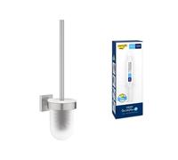 Lot de GROHE Start Cube Porte-Balai de WC (Montage Mural, Fixations Cachées, Platine de Fixation Incluse, Supersteel), 40977DC0 + GROHE Kit colle Quickglue A1, 41127000