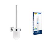 Lot de GROHE Start Cube Porte-Balai de WC (Montage Mural, Fixations Cachées, Platine de Fixation Incluse), Chromé, 40977000 + GROHE Kit colle Quickglue A1, 41127000