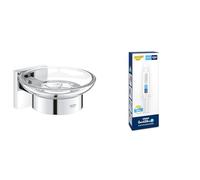 Lot de GROHE Start Cube Porte Savon avec Support pour Salle de Bain, Fixations Cachées, Chromé, 41096000 + GROHE Kit colle Quickglue A1, 41127000