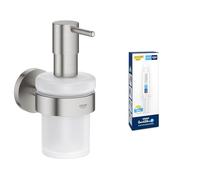 Lot de GROHE Start Distributeur de Savon, Supersteel, 41195DC0 + Kit Colle QuickGlue A1, 41127000