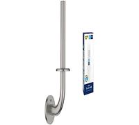 Lot de GROHE Start Réserve de Papier Toilette, Métal, Supersteel, 41186DC0 + GROHE QUICKFIX, Kit 1 seringue colle pour accessoires de salle de bains, 41127000