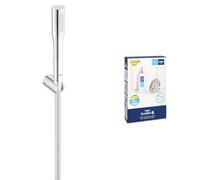 Lot de GROHE Vitalio Get Stick Ensemble de douche 1 jet (Douchette Economie d'Eau, Support de douche mural et Flexible de douche 1,5m) et GROHE QuickGlue Set S1 Kit de Collage pour Support Mural