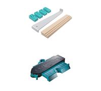 Lot de Kit de Pose de Sols Stratifiés (Cale de frappe, Tire-lame et Cales pour Joints de Dilatation) + Copieur de Contour Verrouillable
