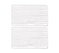 Lot de lettres en plastique blanches pour Tableau Noir à Lettres