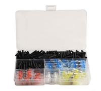 Lot de manchons à souder avec gaines thermorétractables 350 pièces étanches connecteurs isolants pour voiture marine pour moto raccords de câble bleu jaune blanc noir assortiment d'outils de
