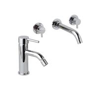LOT DE MITIGEUR MURAL POUR LAVABO ET MITIGEUR POUR BIDET FASSA