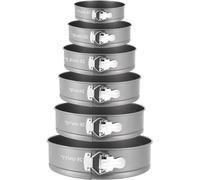 Lot de moules à gâteaux - Moules à gâteaux ronds de 4, 7, 8, 9, 10 et 11 pouces - Moules à cheesecake Lekvrije avec fond amovible - Accessoires de cuisine - Outils de pâtisserie