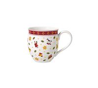 Villeroy & Boch – Mug Toy's Delight en porcelaine 390 ml – Lot de 2 rouge et blanc