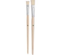 Lot de pinceaux plats ZAHN Pinsel E10710-08 Soie de porc 10 pièces