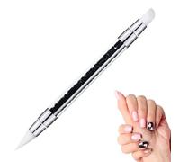 Lot de pinceaux - Stylo à sculpter en silicone ABS - Outil de polissage pour le design - Parfait pour effet 3D, modelage, manucure, décoration, salon, maison, précision des ongles