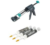 Lot de Pistolet à Cartouche MG 600 - Cartouches de 310 ml - Pression de 180 kg + Cartouches Vides pour Enduit Prémélangé - Cartouches de 310 ml - 3 pièces