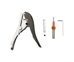 Lot de poinçons avec foret conique pour perforation de précision 8 mm dans un film d'étanchéité en carton, plastique (3,8 × 8 mm)