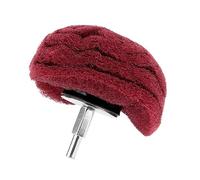 Lot de polissage rouges 100 mm pour perceuse rotative, polisseuse de roue de polissage pour meulage, polissage, ponçage, cire, métal, bois, acier inoxydable